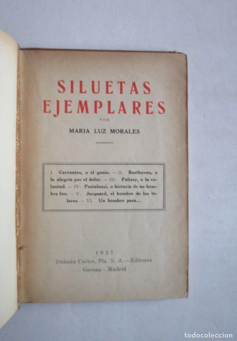 Libros antiguos: SILUETAS EJEMPLARES - A&Ntilde;O 1935 - Foto 2