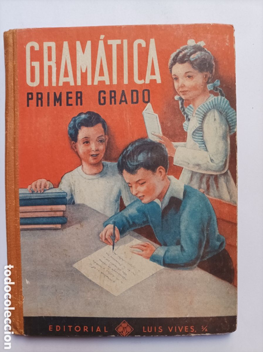 Libros antiguos: GRAM&Aacute;TICA. PRIMER GRADO. EDELVIVES. - Foto 1