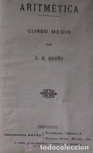 Libros antiguos: ARITMETICA - SEGUNDO GRADO - ED. BRU&Ntilde;O - Foto 2