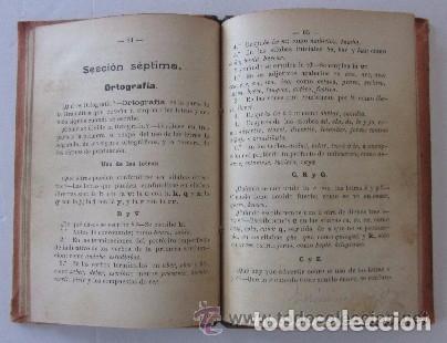 Libros antiguos: ELEMENTOS DE GRAMATICA CASTELLANA - A&Ntilde;O 1902 - Foto 4