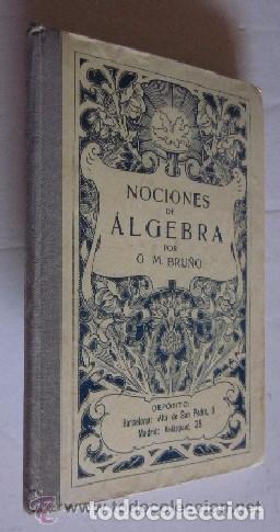 Libros antiguos: NOCIONES DE ALGEBRA - ED. BRU&Ntilde;O - Foto 1