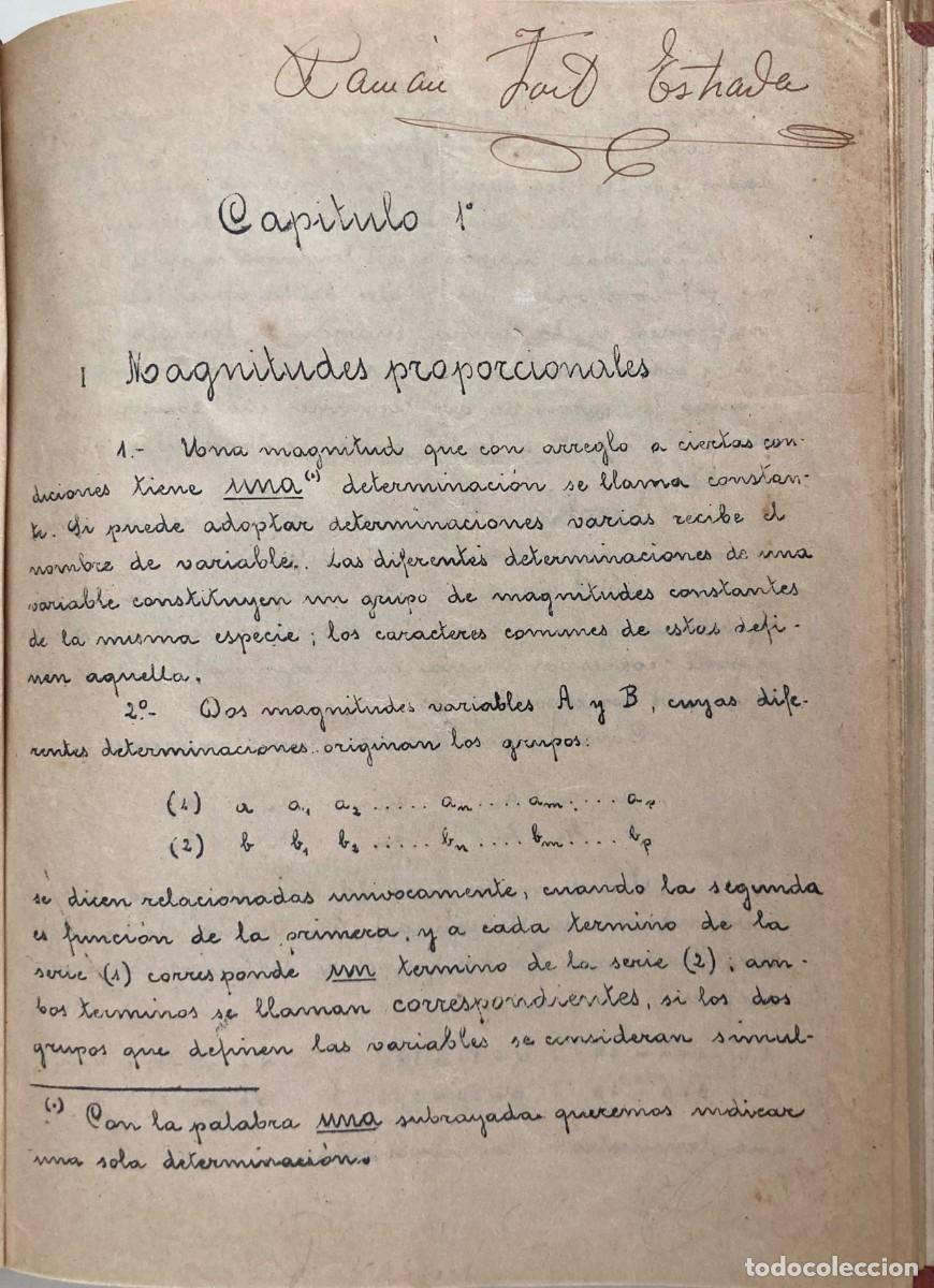 Libros antiguos: Apuntes de Trigonometr&iacute;a - Foto 2