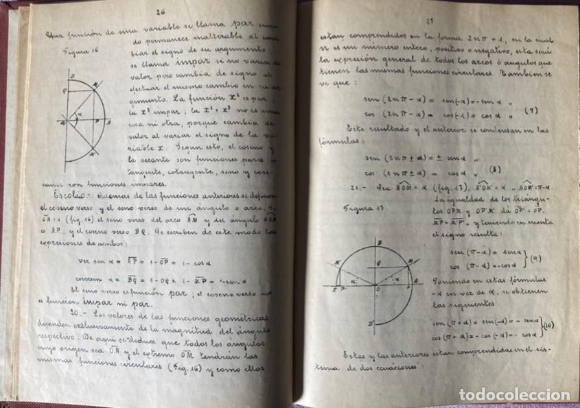 Libros antiguos: Apuntes de Trigonometr&iacute;a - Foto 4