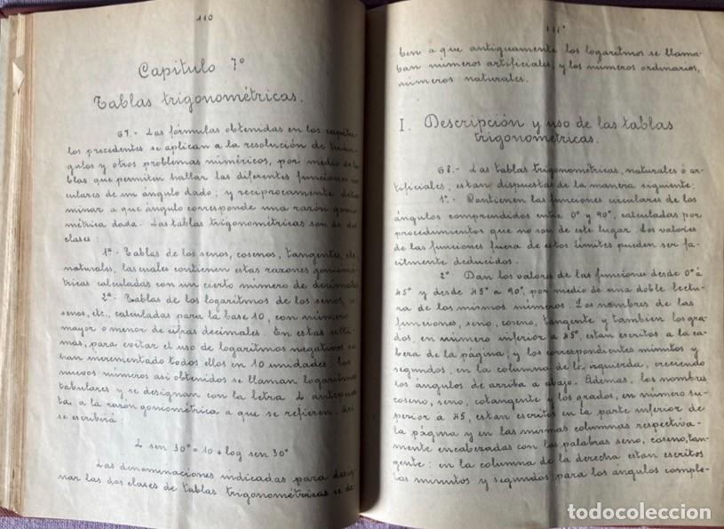 Libros antiguos: Apuntes de Trigonometr&iacute;a - Foto 7