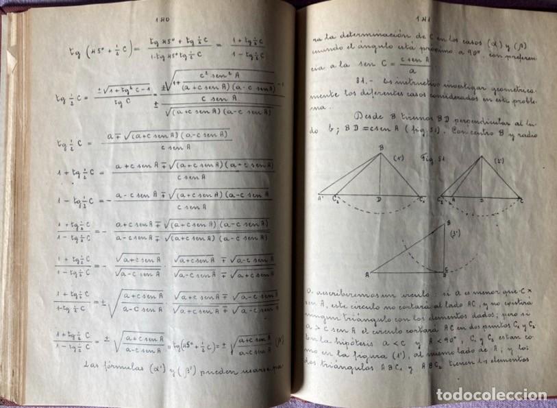 Libros antiguos: Apuntes de Trigonometr&iacute;a - Foto 8