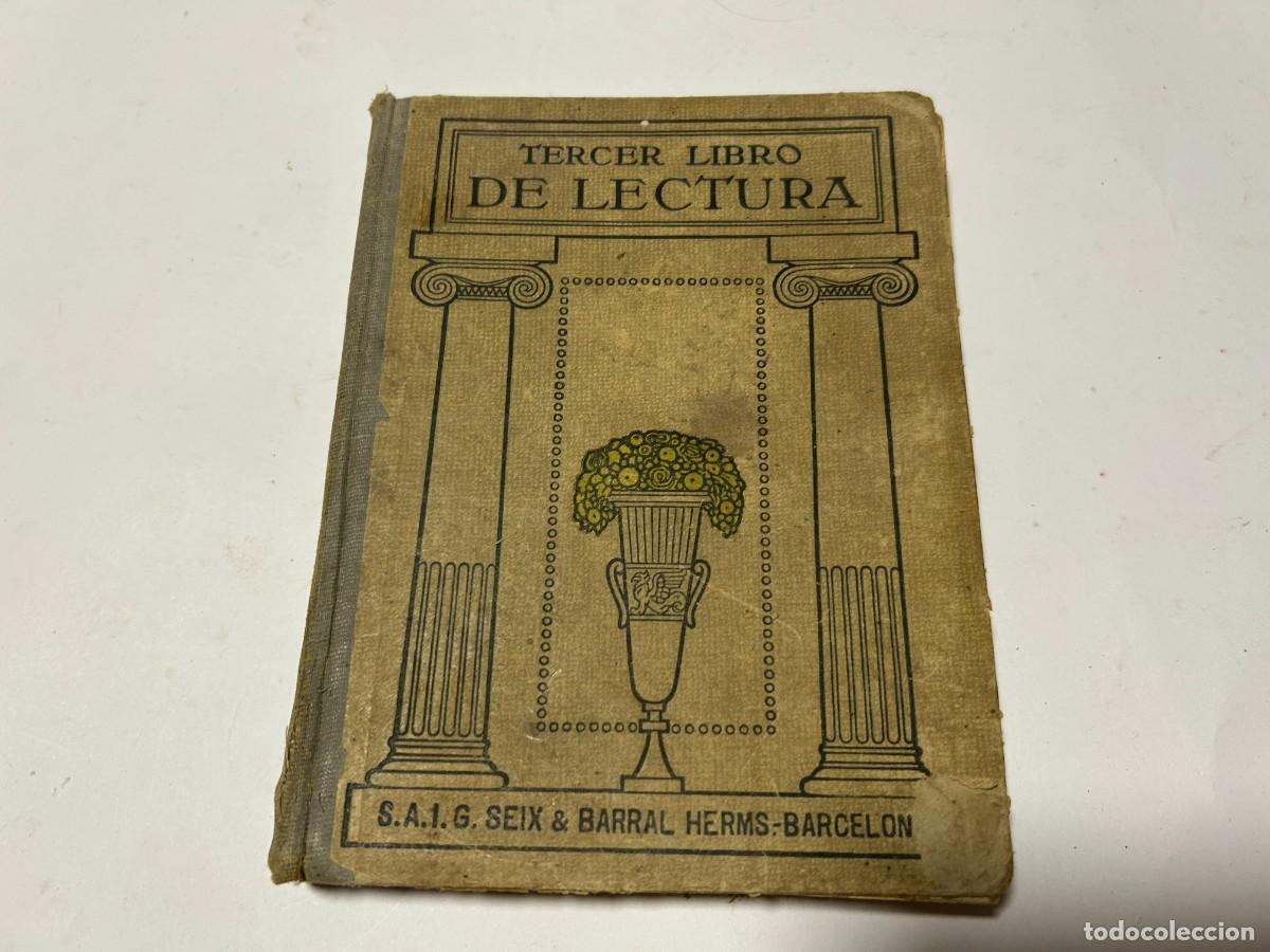 Libros antiguos: Tercer libro de LECTURA, libro escolar 1940 - Foto 1