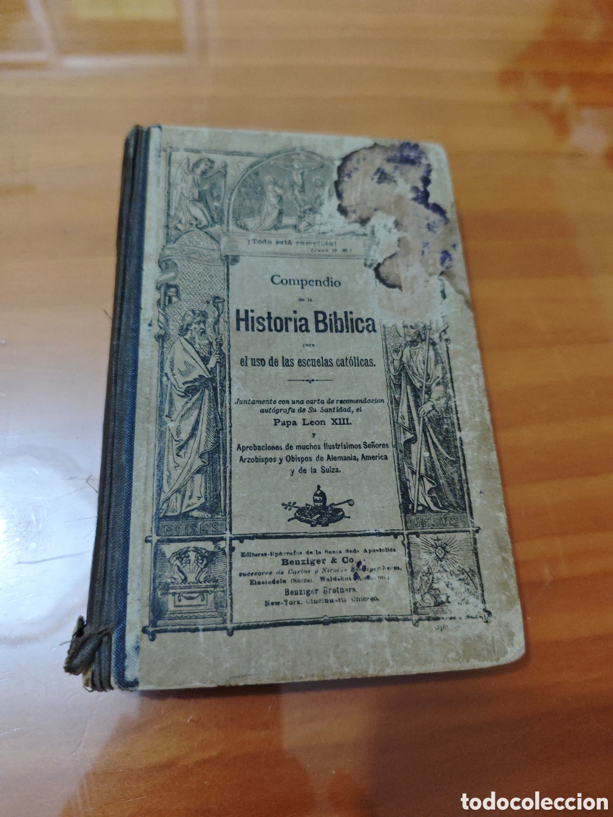 Libros antiguos: Compendio de la Historia B&iacute;blica. - Foto 1