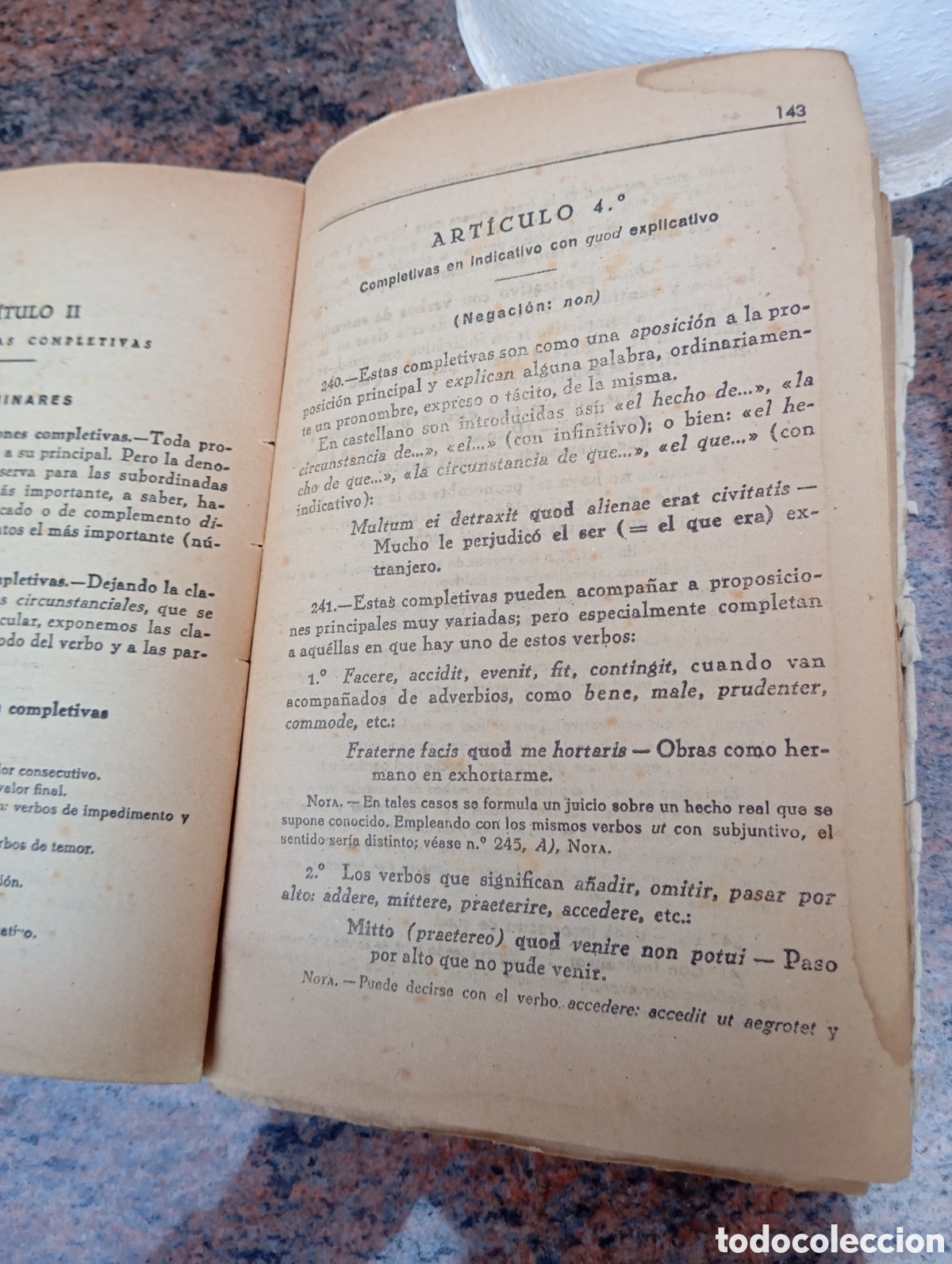 Libros antiguos: Manual de Gram&aacute;tica Latina 1934. - Foto 7