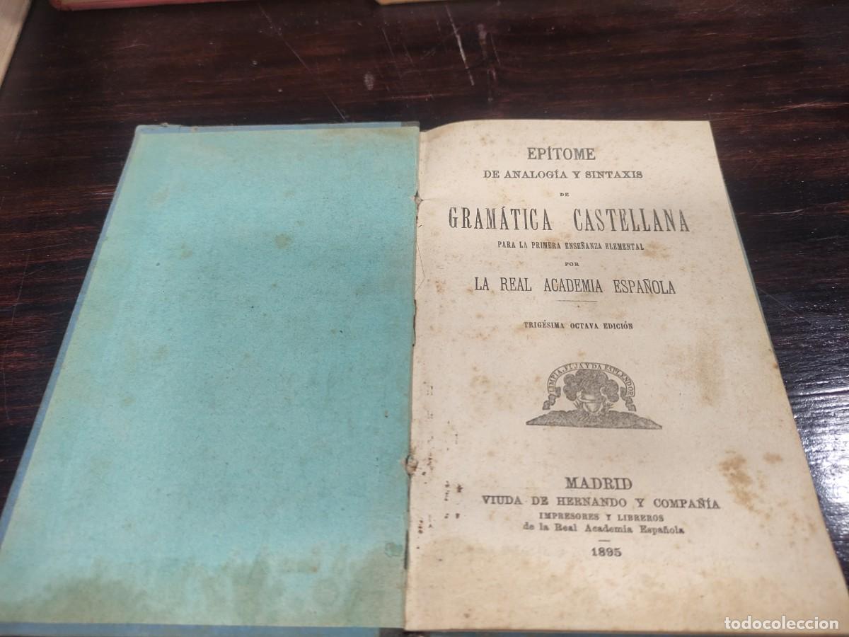 Libros antiguos: Ep&iacute;tome de analog&iacute;a y sintaxis - Foto 2