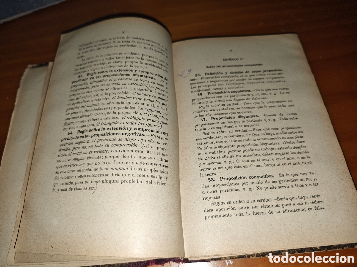 Libros antiguos: Compendio de Filosof&iacute;a Escol&aacute;stica. - Foto 4
