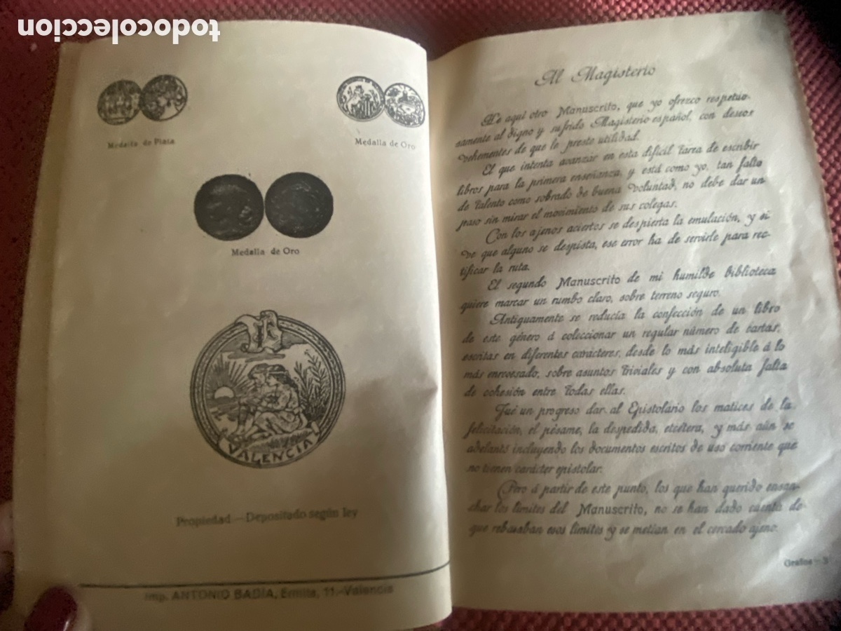 Libros antiguos: Manuscrito de texto de jose Frances - Foto 3