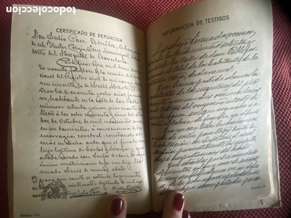 Libros antiguos: Manuscrito de texto de jose Frances - Foto 15