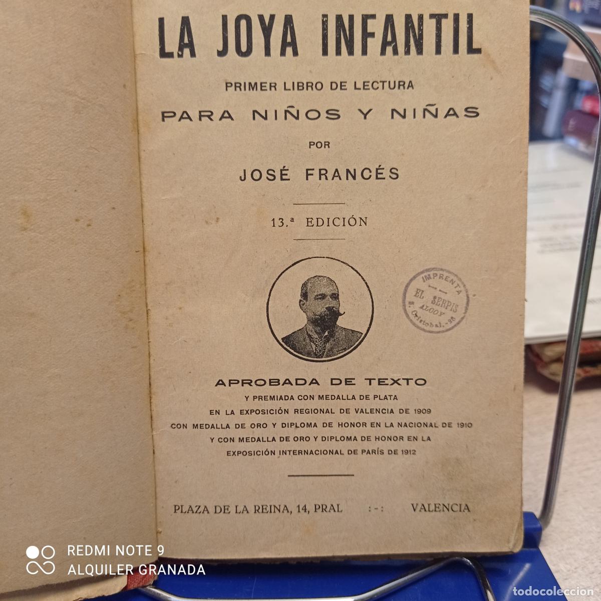 Libros antiguos: LA JOYA INFANTIL - Jose Frances - Foto 3
