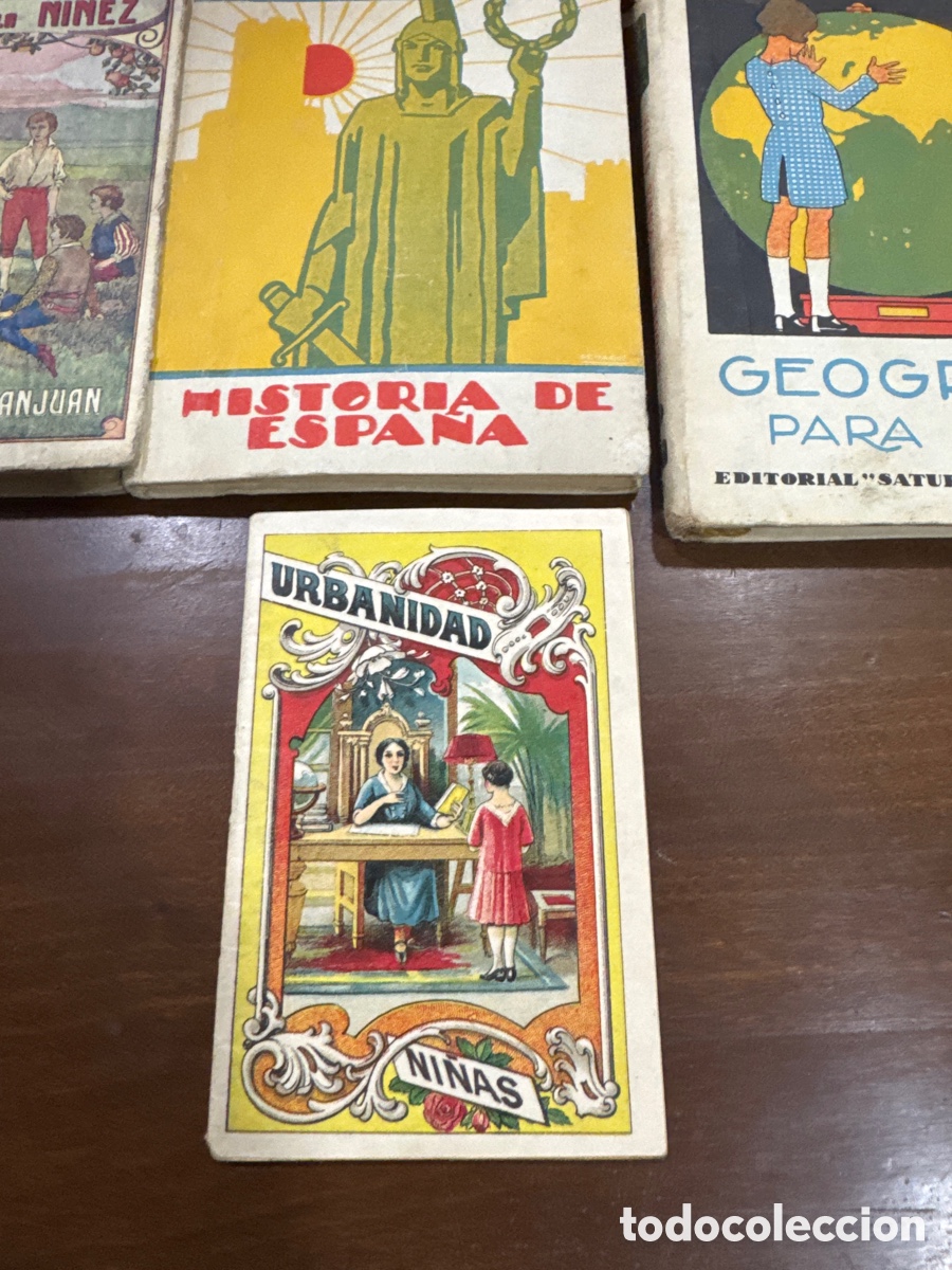Libros antiguos: Lote de de varios libros de escuela - Foto 4