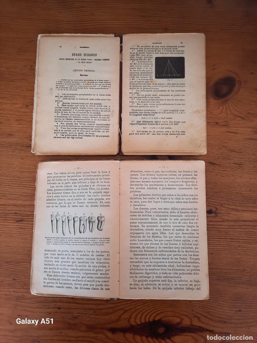 Libros antiguos: Un lote de dos libros: Programas de primera ense&ntilde;anza y Juanito. - Foto 4