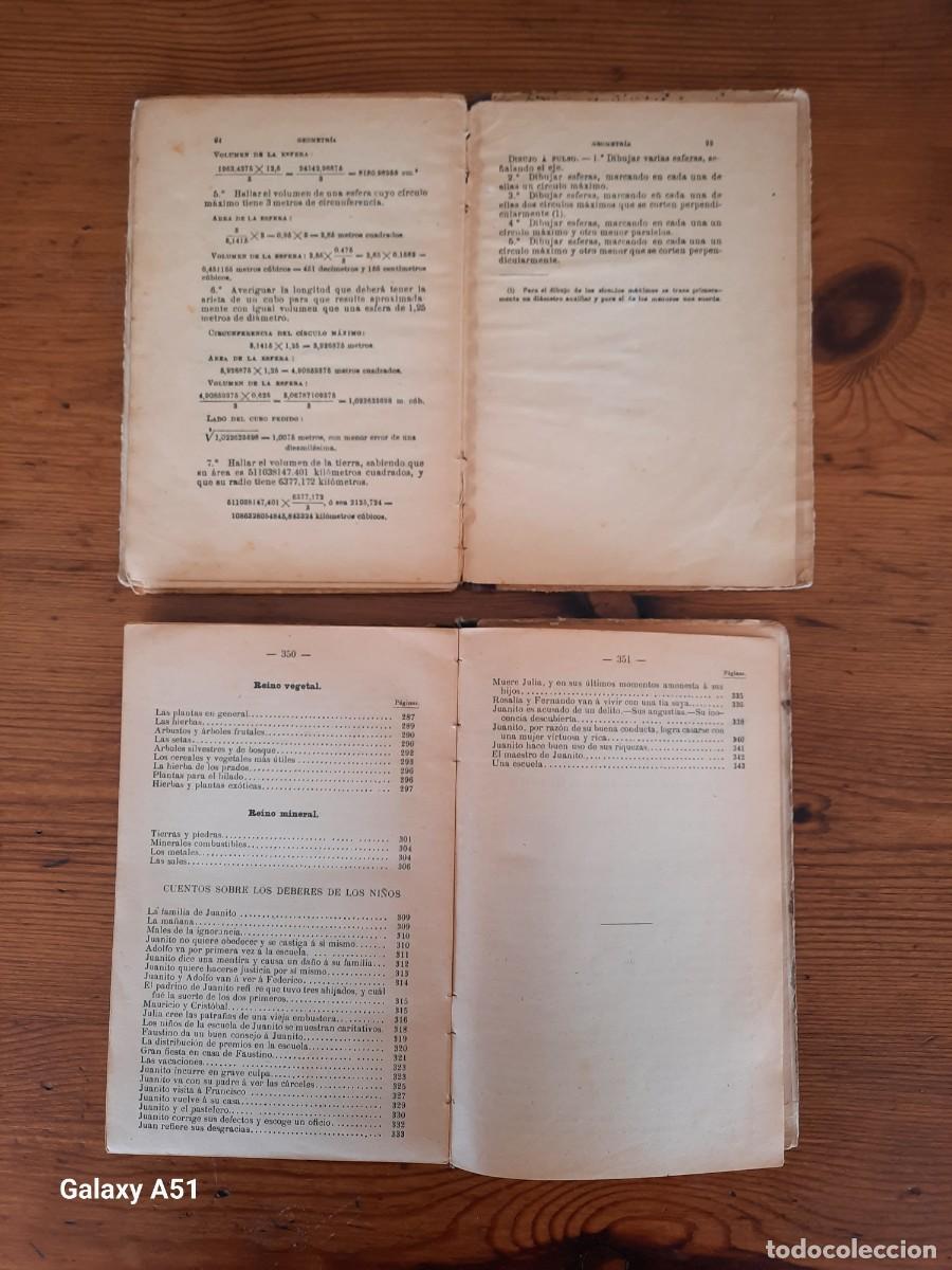Libros antiguos: Un lote de dos libros: Programas de primera ense&ntilde;anza y Juanito. - Foto 5