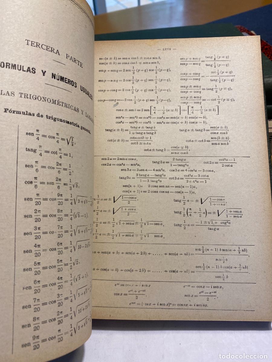 Libros antiguos: TABLAS DE LOGARITMOS TRIGONOMETRICAS Y DE CALCULOS DE INTERESES EUSEBIO SANCHEZ 1949 - Foto 2