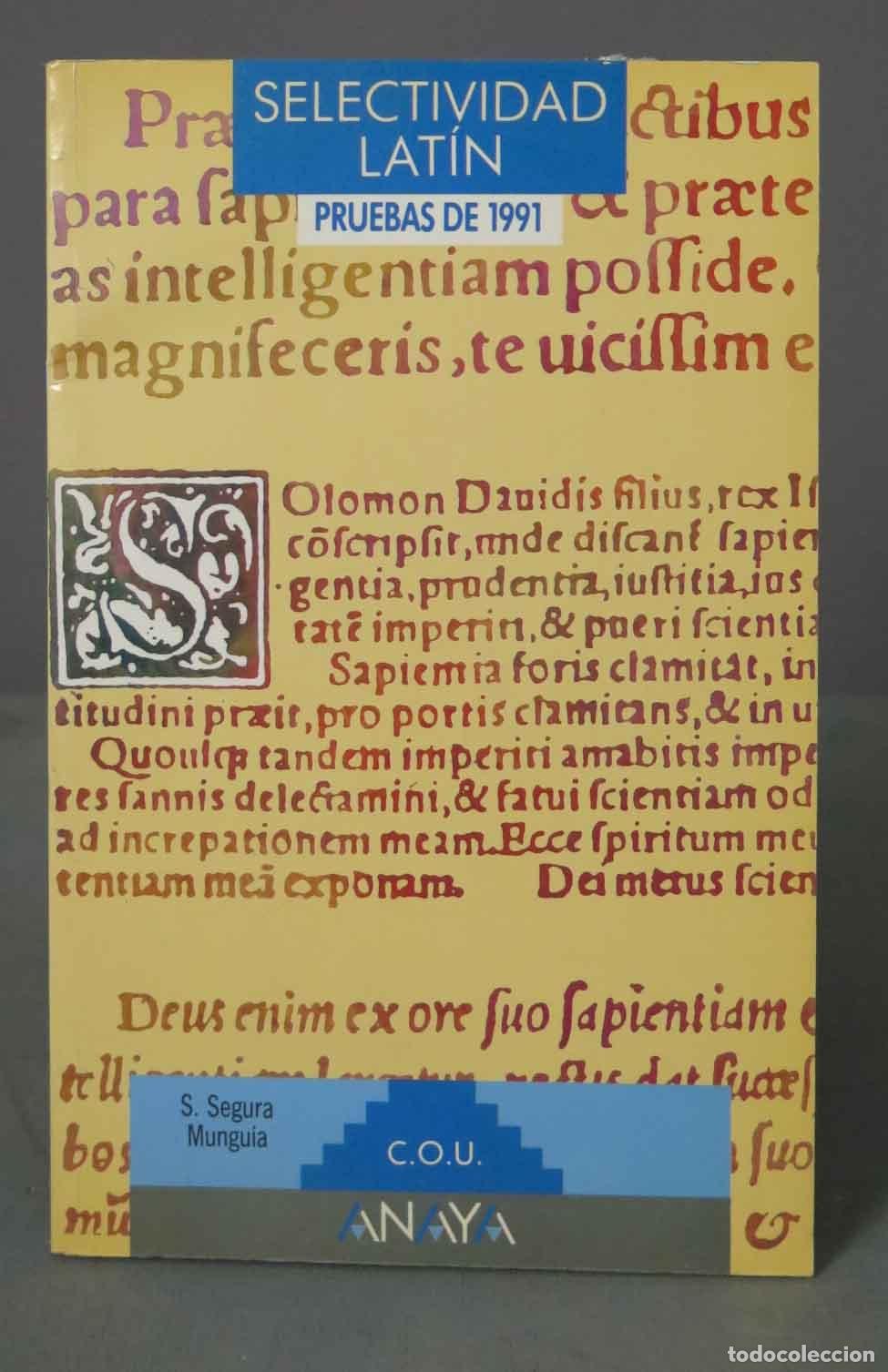 Libros antiguos: selectividad, latin. pruebas 1991 - Foto 1