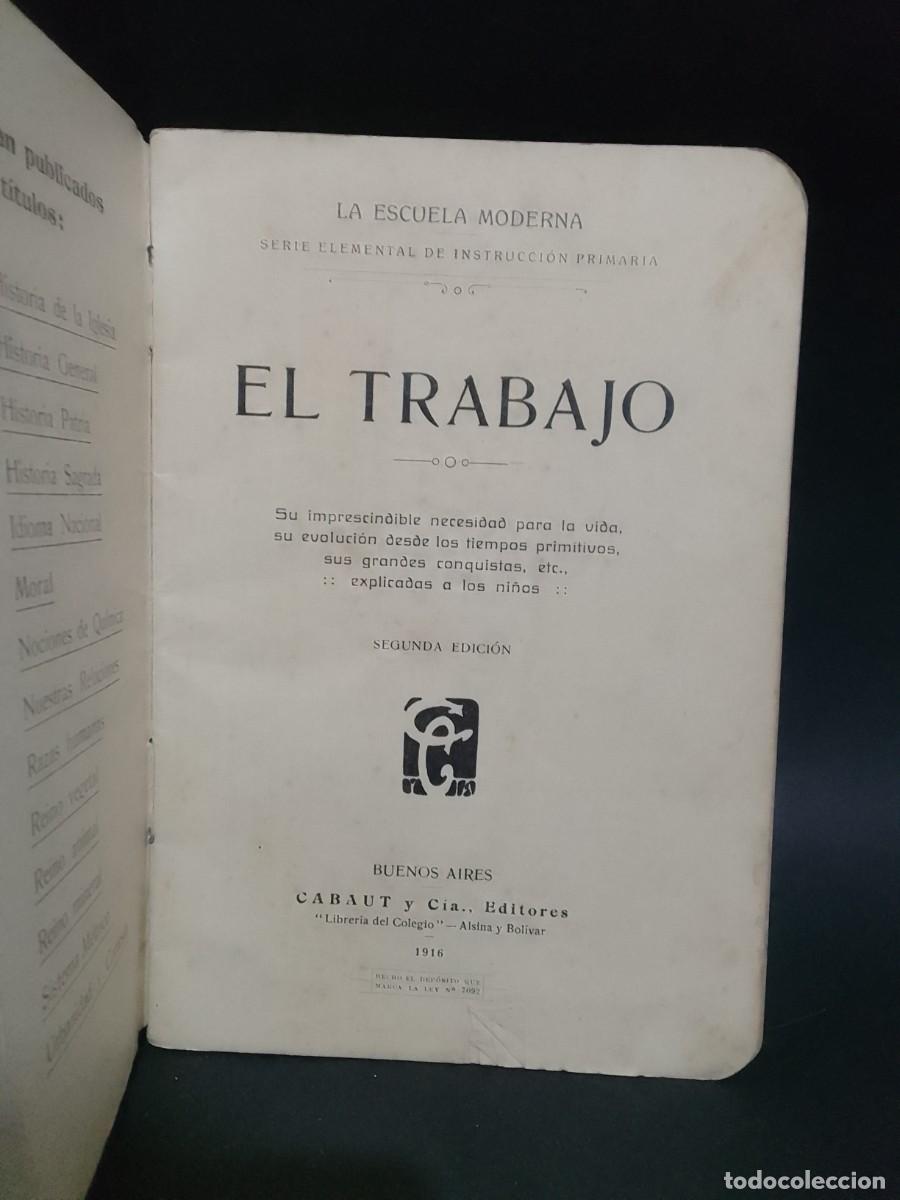 Libros antiguos: CABAUT - EL TRABAJO - 1916 - Foto 2