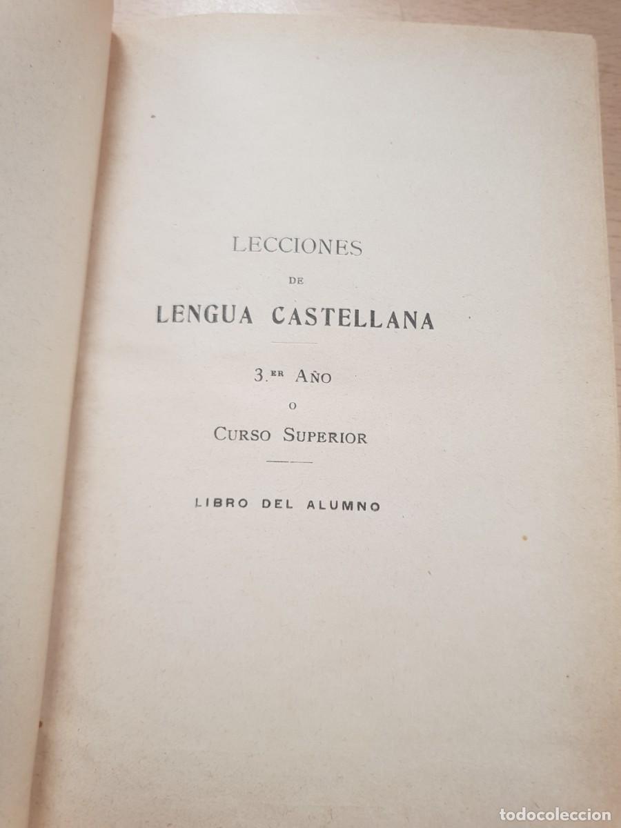 Libros antiguos: Libro lengua castellana 3 a&ntilde;o ed bru&ntilde;o - Foto 3