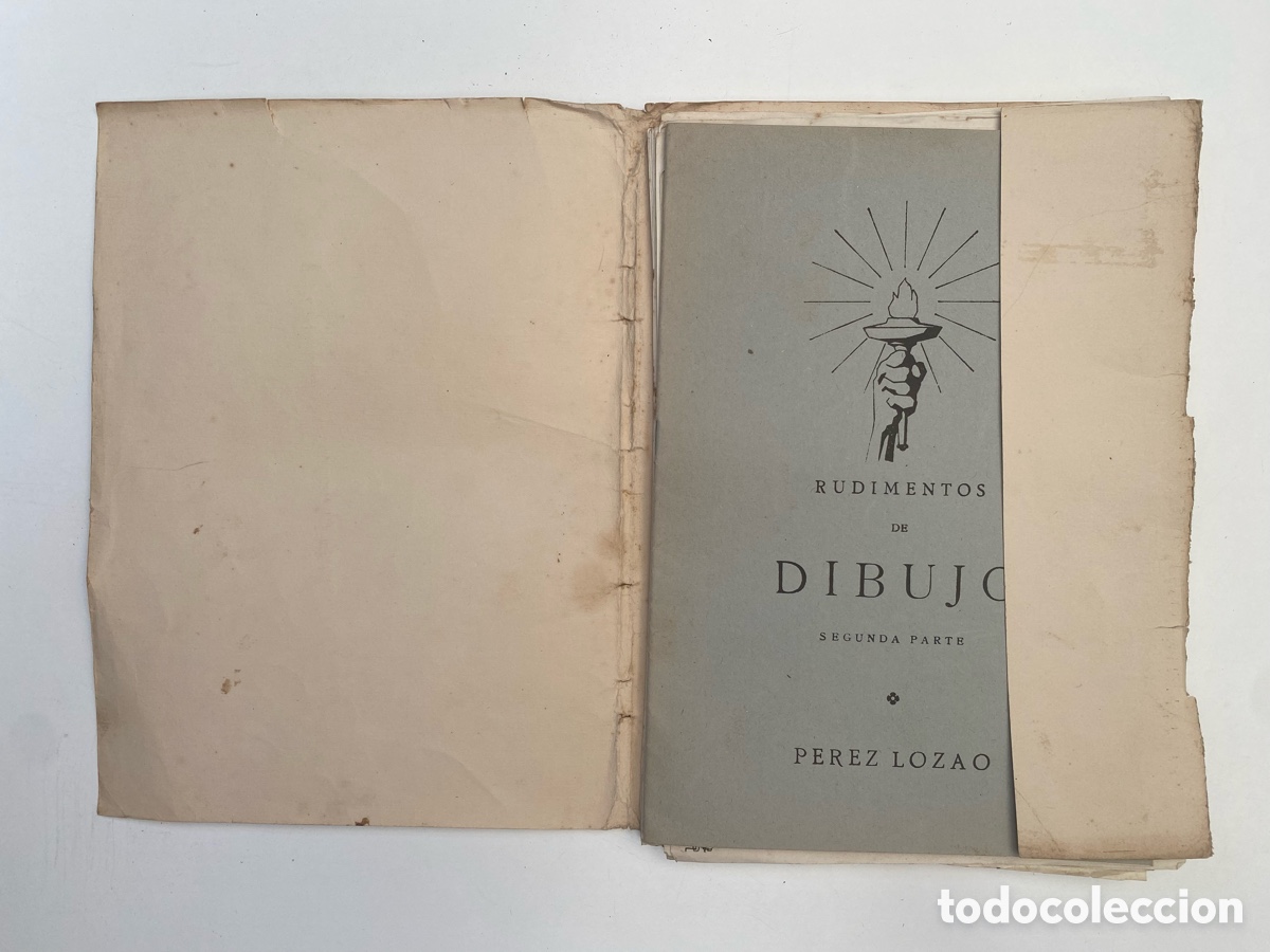Libros antiguos: Rudimentos de dibujo - Foto 2
