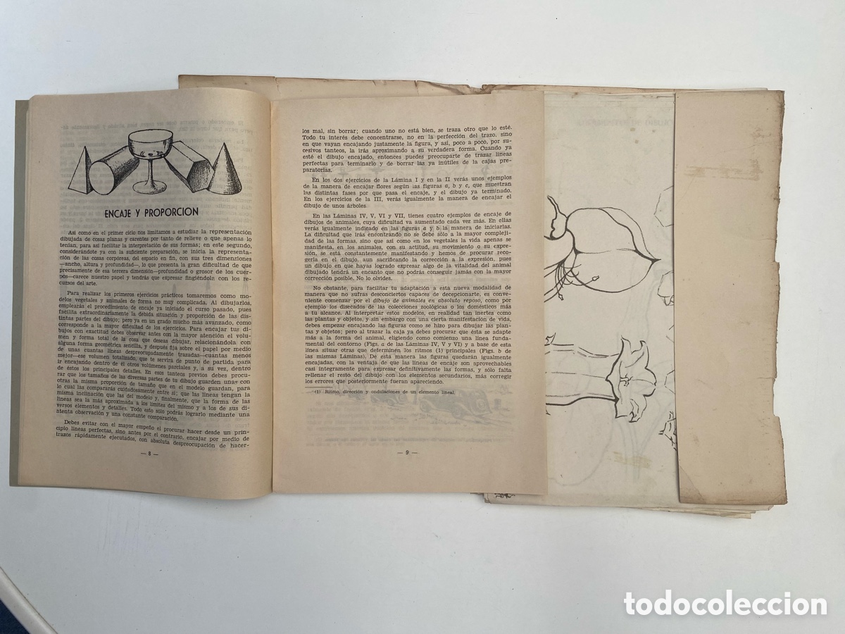 Libros antiguos: Rudimentos de dibujo - Foto 3