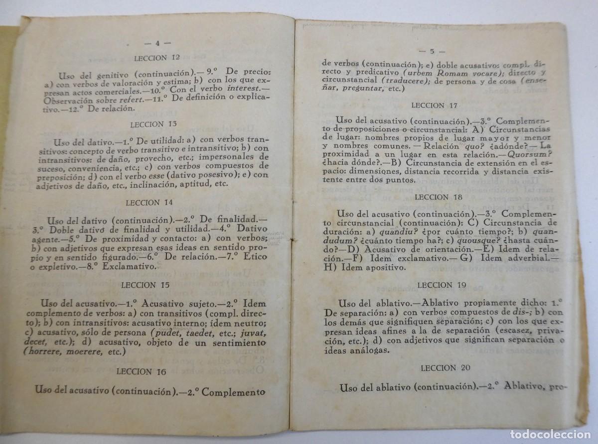 Libros antiguos: PROGRAMA DE SINTAXIS LATINA - Foto 3