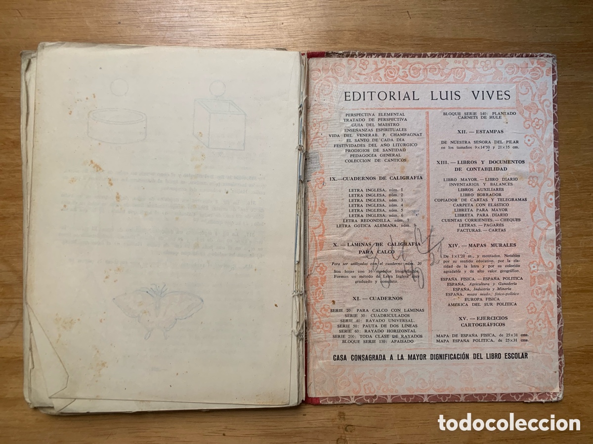 Libros antiguos: Libro te texto antiguo de Geometr&iacute;a - Foto 6