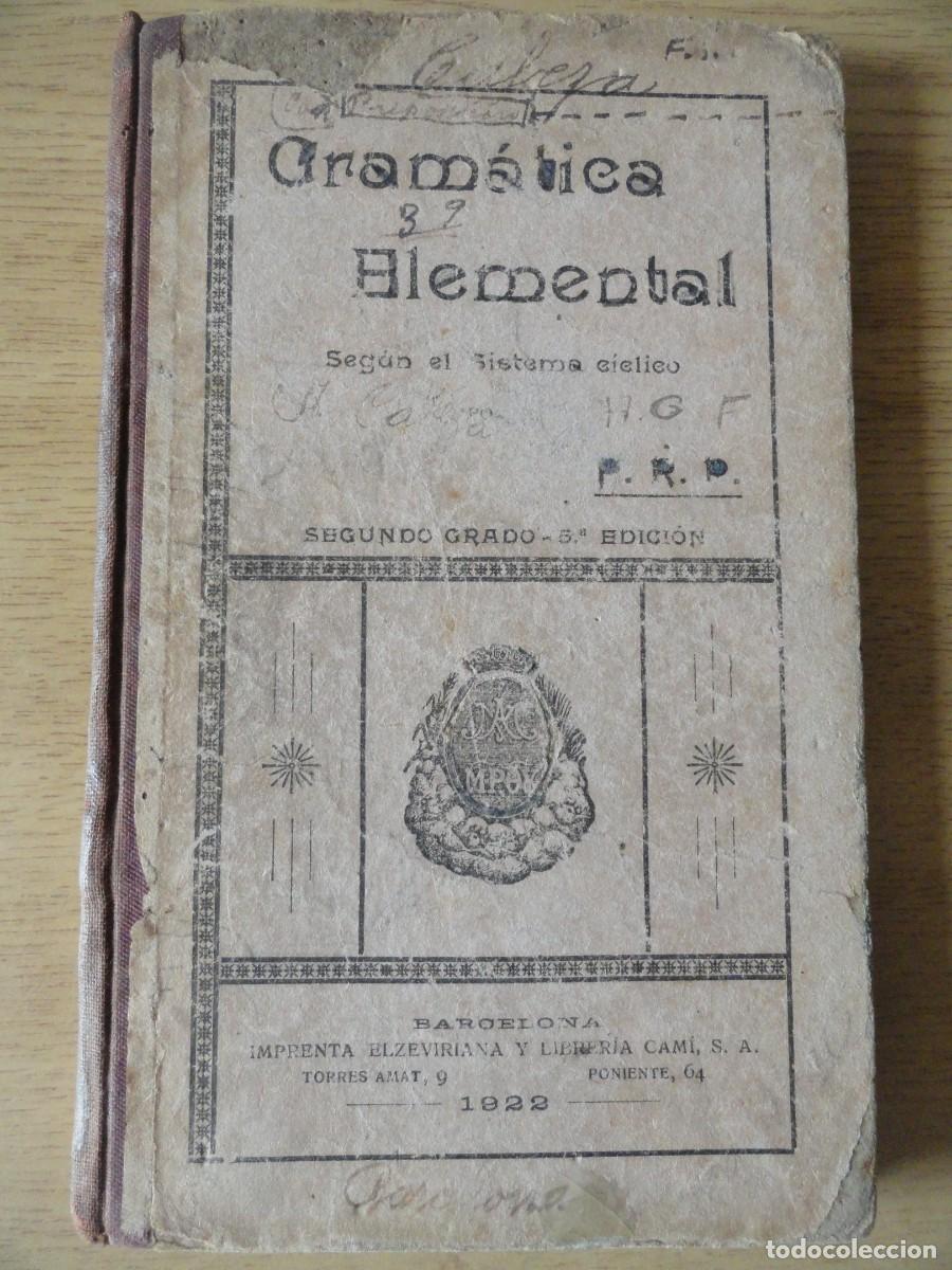 Libros antiguos: Libro de Gram&aacute;tica Elemental 2&ordm; 1922 - Foto 3