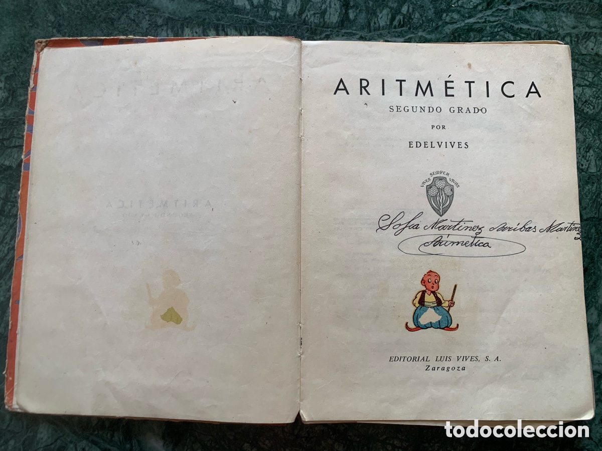 Libros antiguos: Libro de texto antiguo de aritm&eacute;tica - Foto 5