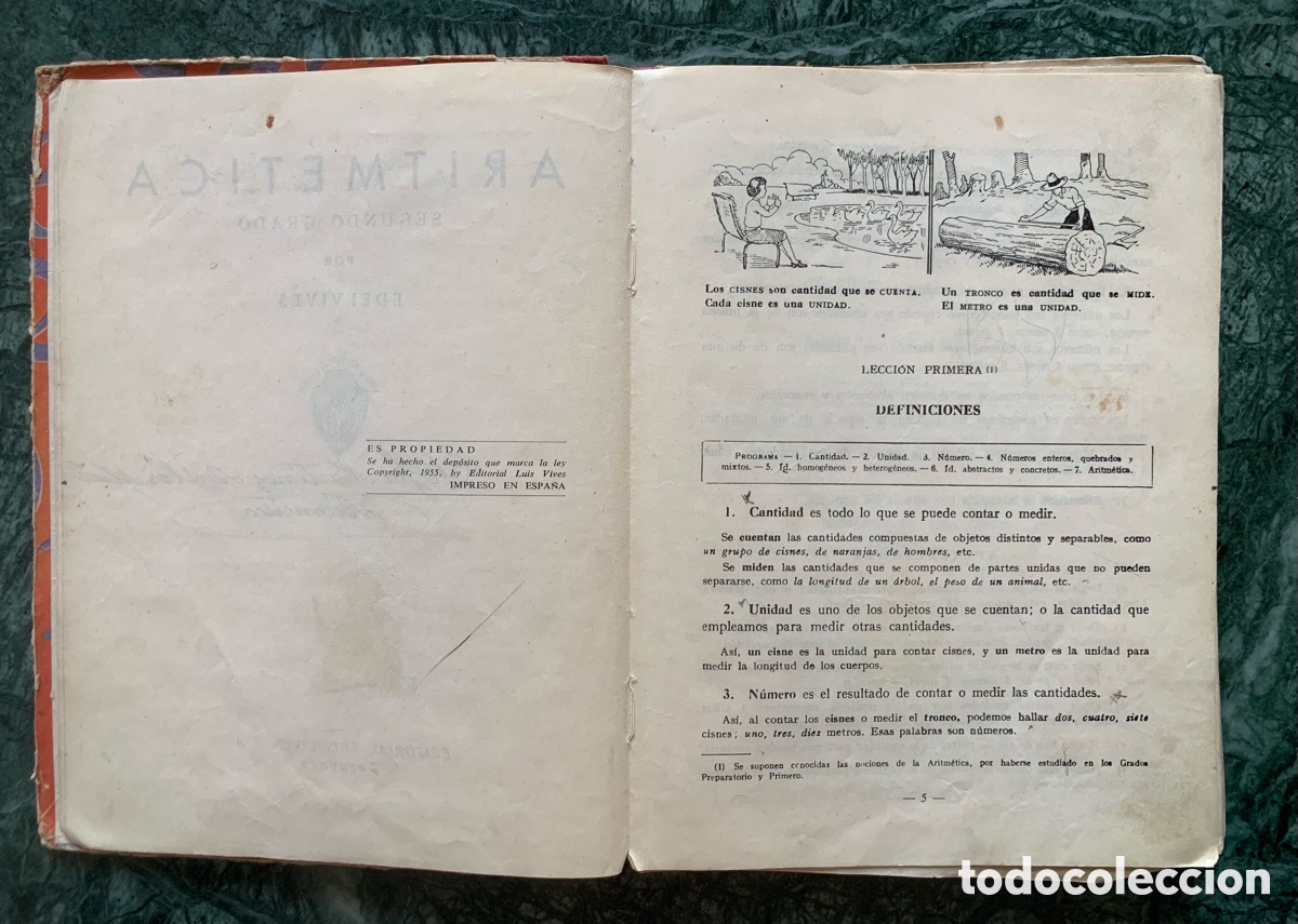 Libros antiguos: Libro de texto antiguo de aritm&eacute;tica - Foto 6