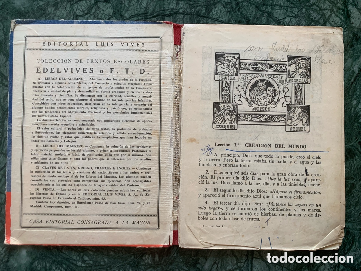 Libros antiguos: Libro de texto antiguo - Foto 2