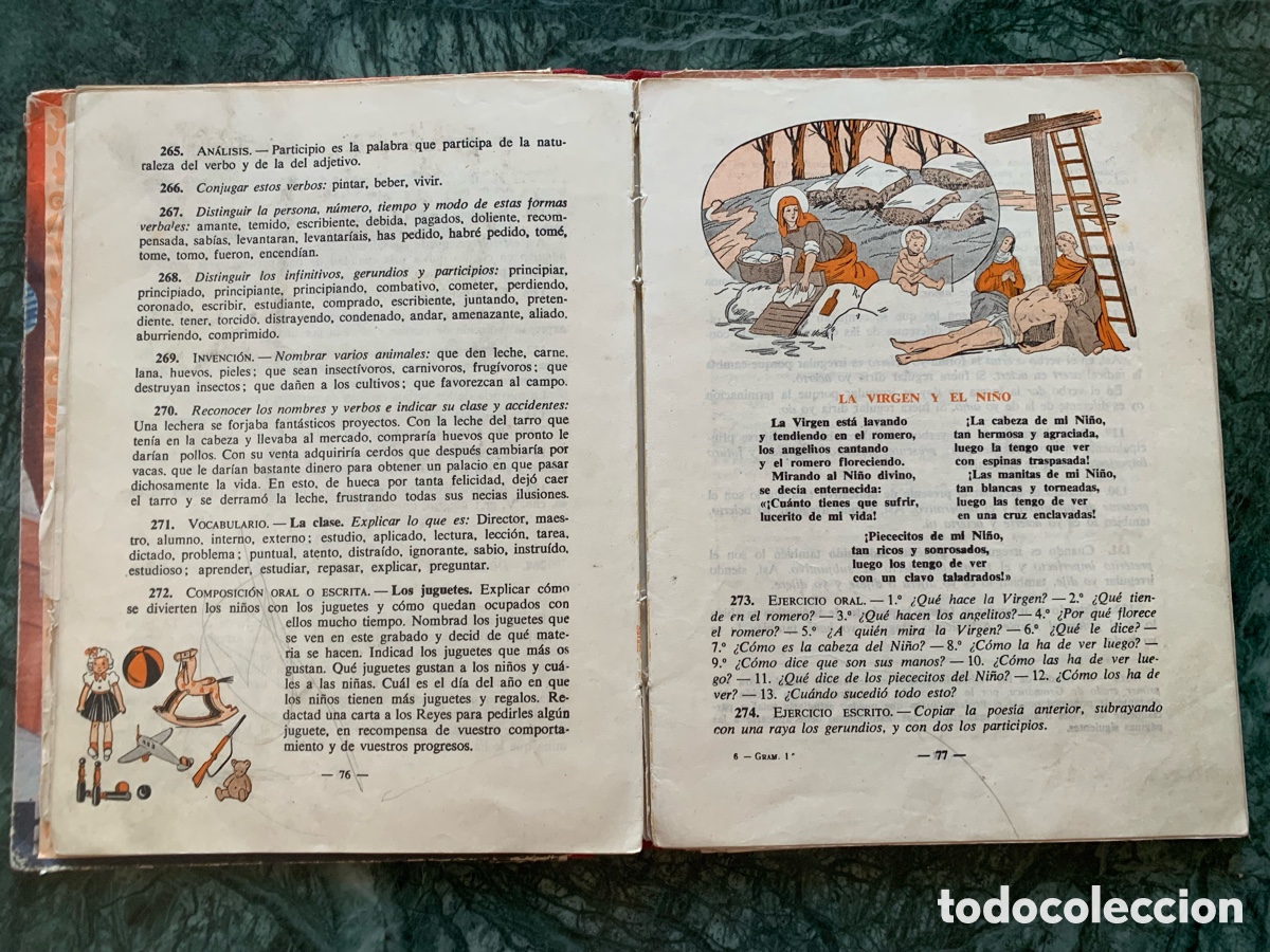 Libros antiguos: Libro de texto antiguo - Foto 3