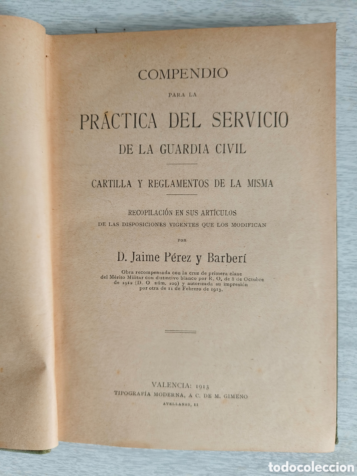 Libros antiguos: Pr&aacute;ctica del servicio de la Guardia Civil - Foto 2