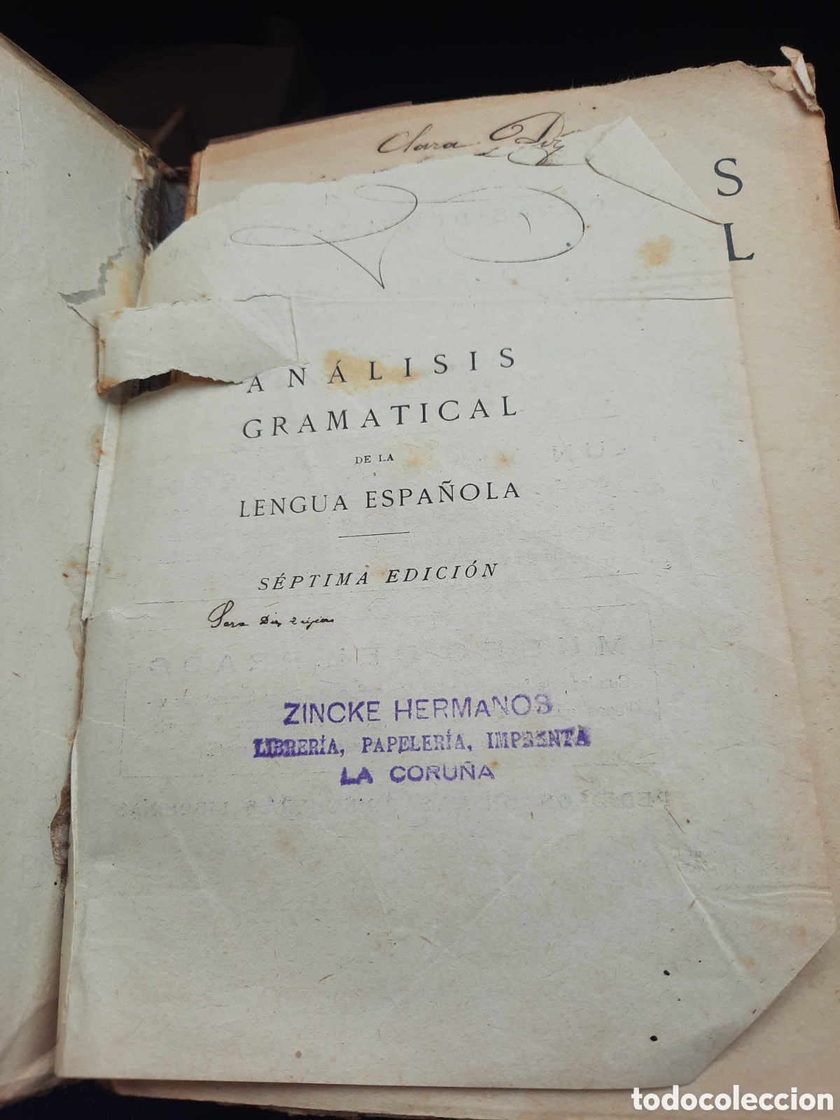 Libros antiguos: LIBRO DE AN&Aacute;LISIS GRAMATICAL - Foto 3