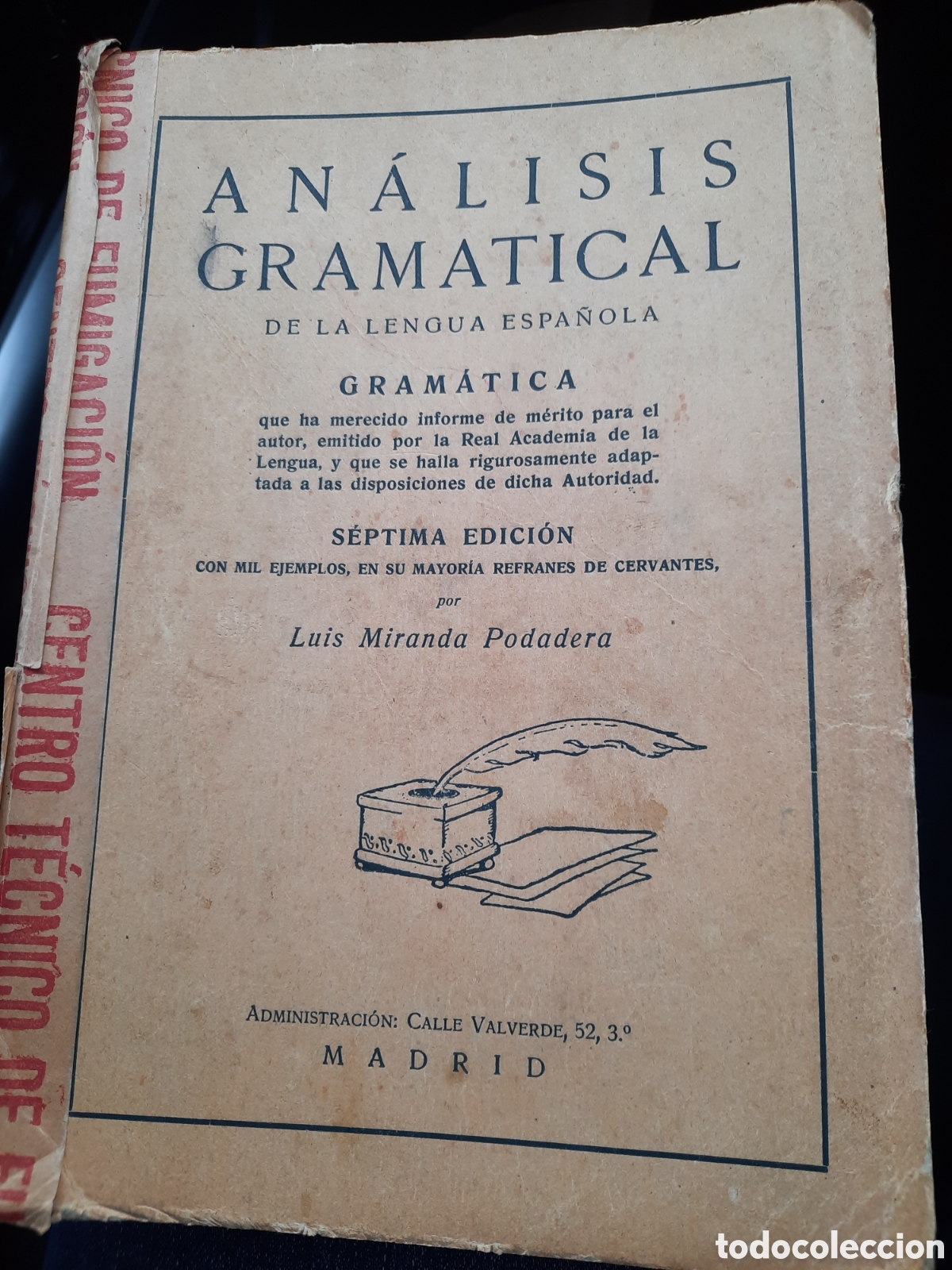 Libros antiguos: LIBRO DE AN&Aacute;LISIS GRAMATICAL - Foto 1