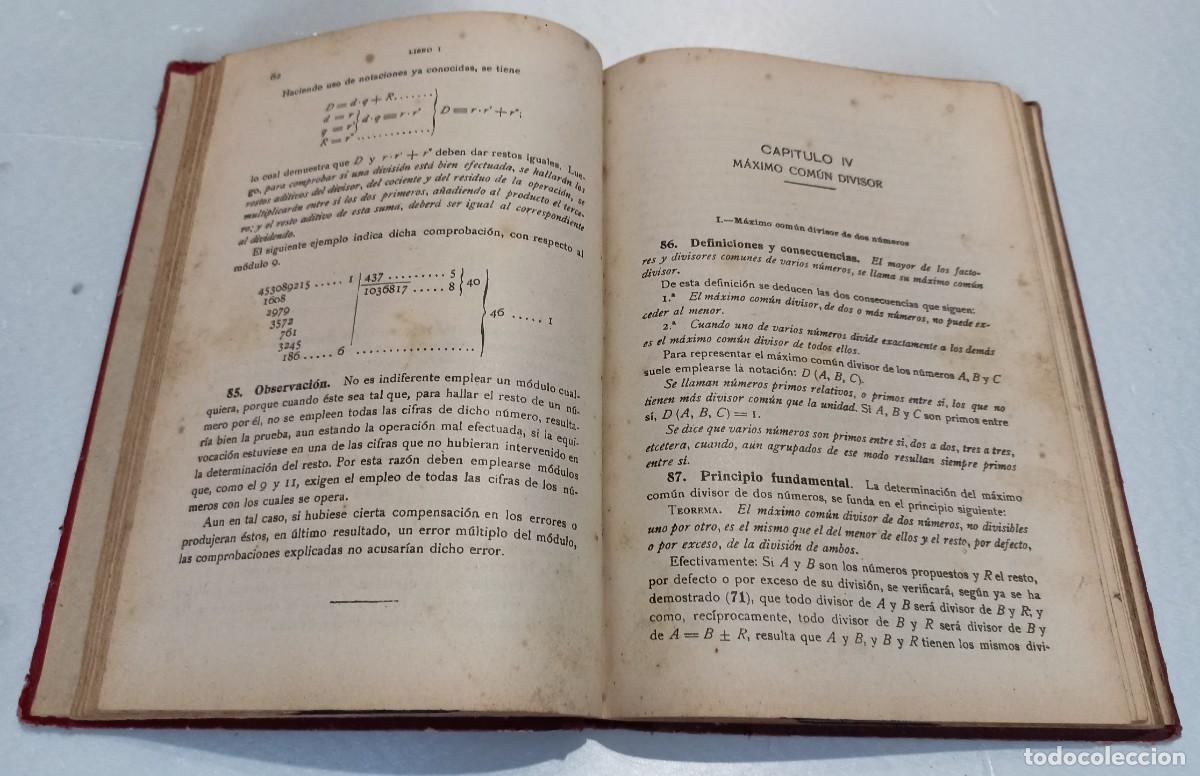 Libros antiguos: ARITM&Eacute;TICA.- Ignacio Salinas Y Angulo / Manuel Ben&iacute;tez Y Parodi. - Foto 2