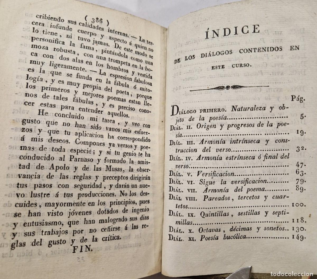 Libros antiguos: Curso elemental de poes&iacute;a 1828 - Foto 5