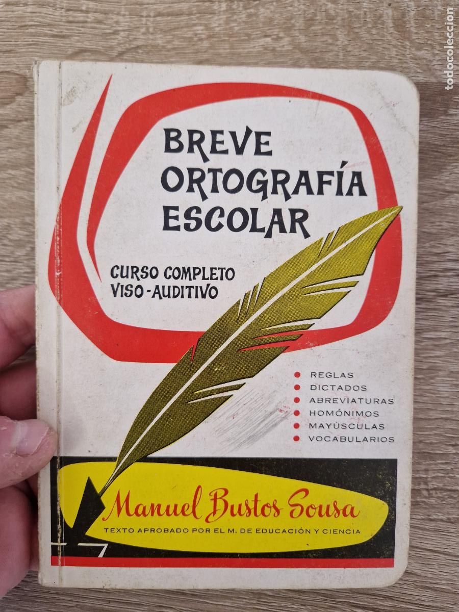 Libros antiguos: antiguo libro de texto escuela breve ortografia escolar manuel bustos 1989 egb
