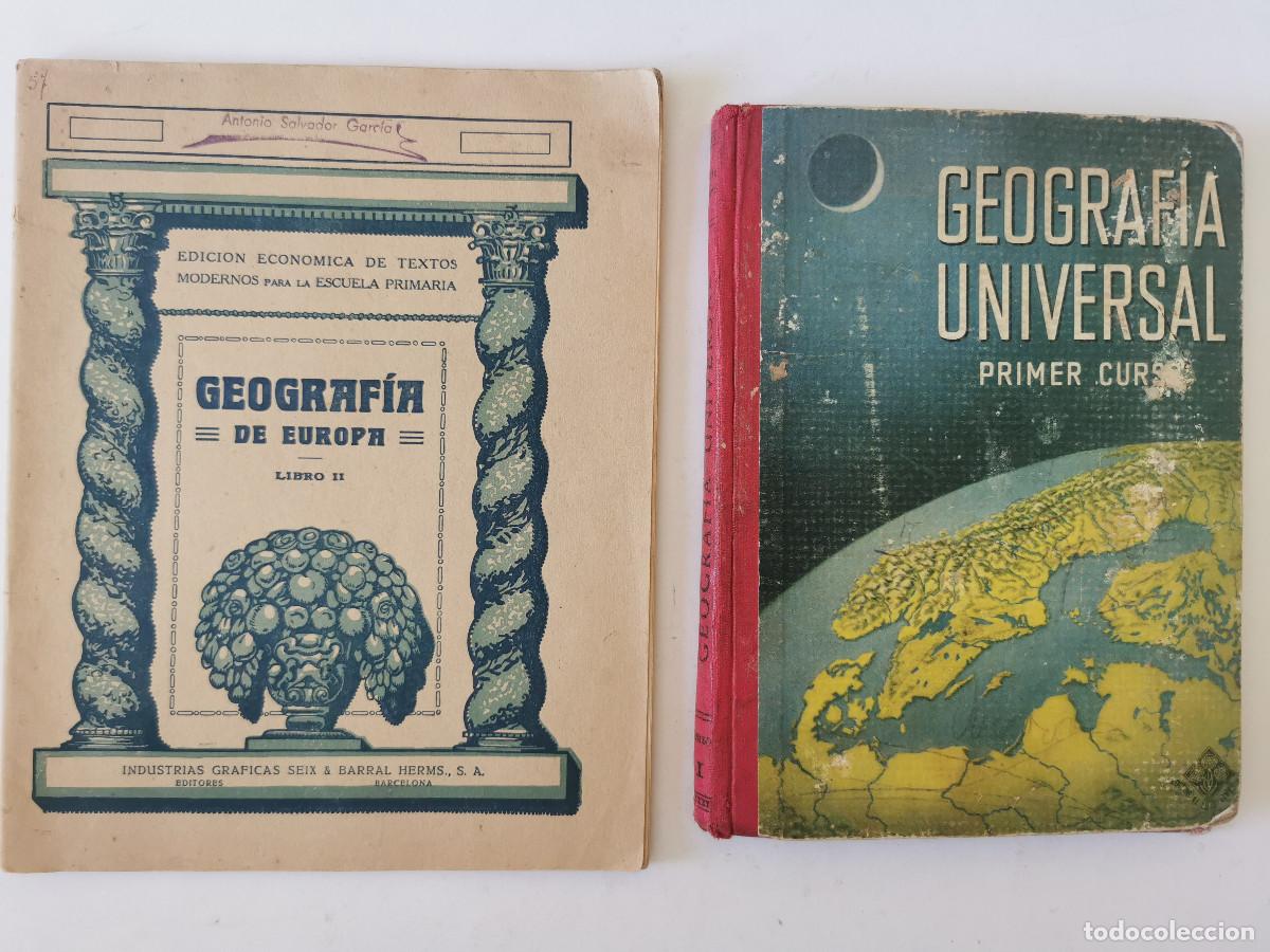 Libros antiguos: GEOGRAF&Iacute;A UNIVERSAL EDELVIVES 1954 PRIMER CURSO BACHILLERATO G&ordf; de Europa Libro II Palau Vera 1933