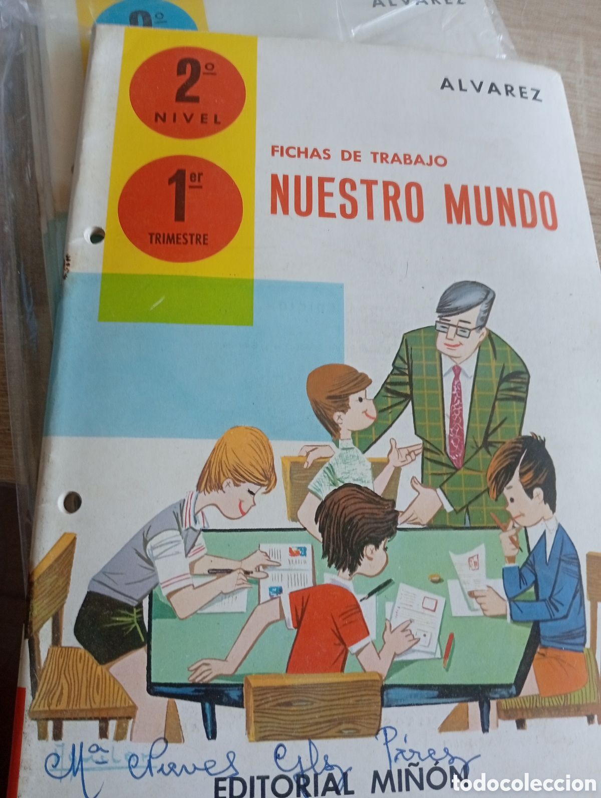 Libros antiguos: Seis fichas de trabajo 2 nivel 1971