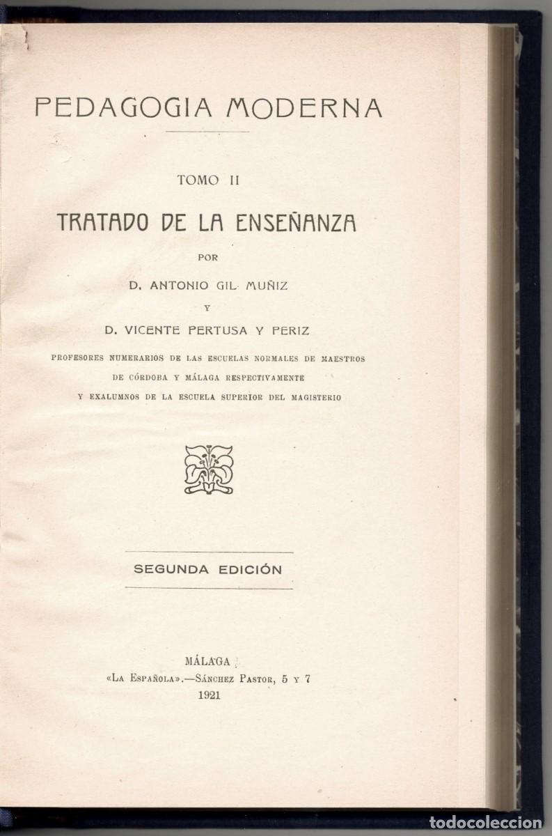 Libros antiguos: TRATADO DE LA ENSE&Ntilde;ANZA, 1921. EXCELENTE