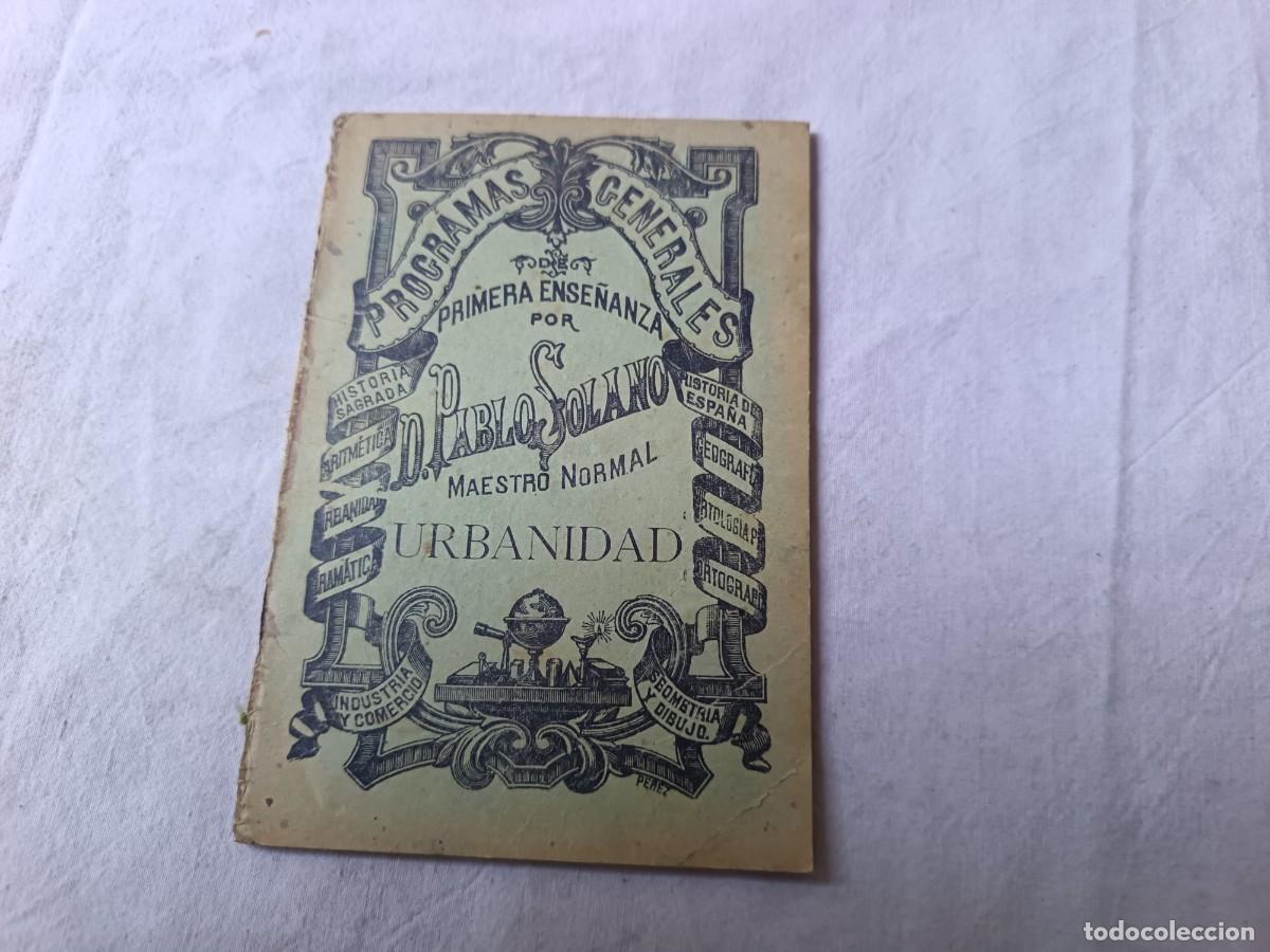Libros antiguos: 1911, Urbanidad Para Ni&ntilde;as, P. Solano, libro de escuela, P. M. Villalba, Valencia