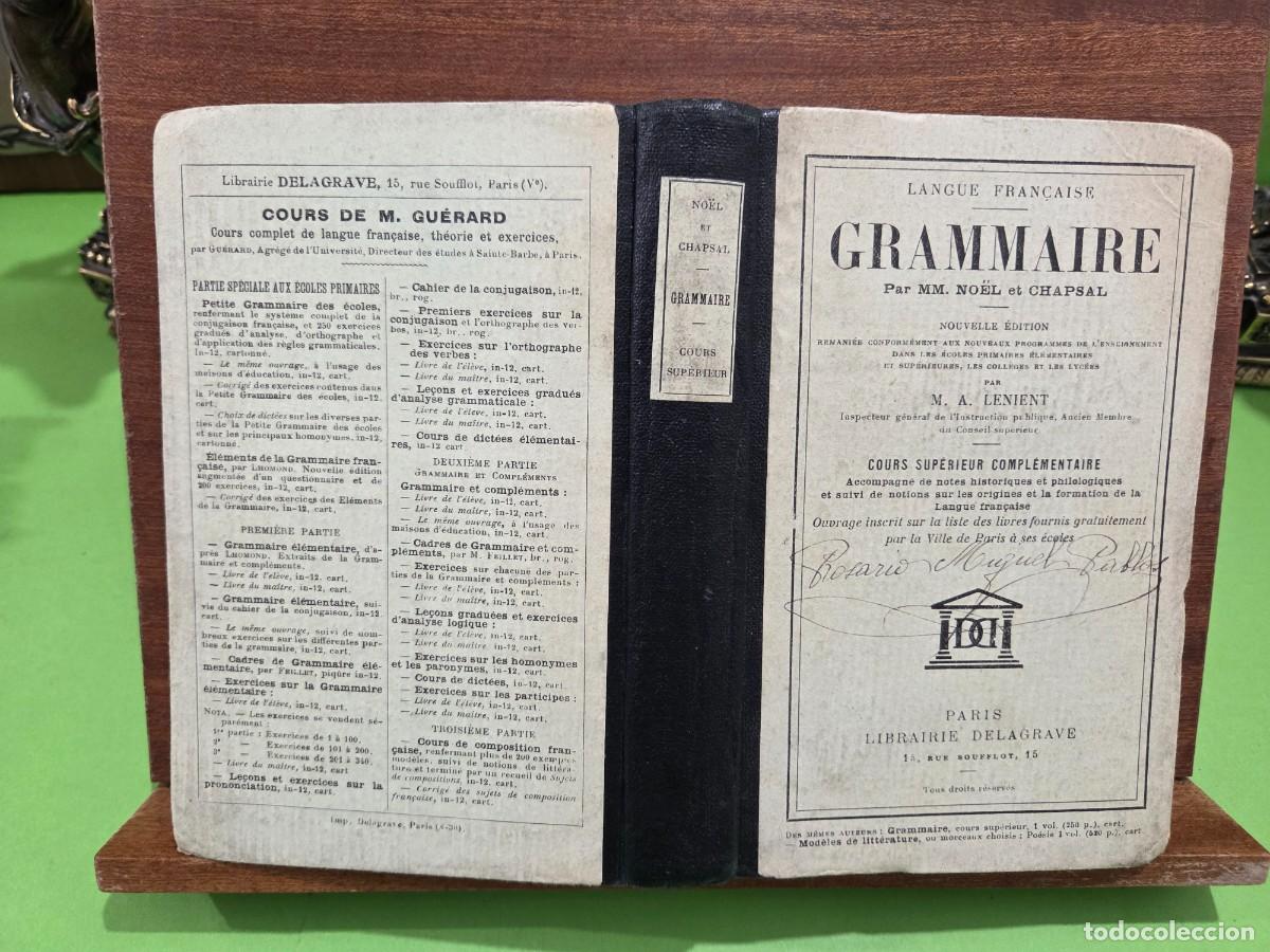 antiguo libro...””langue française, grammaire”” - Compra venta en 