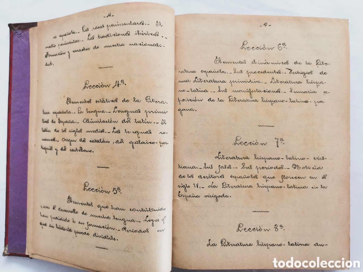 Libros antiguos: programa de lengua y literatura espa&ntilde;olas Madrid 1908-1909 - Foto 13