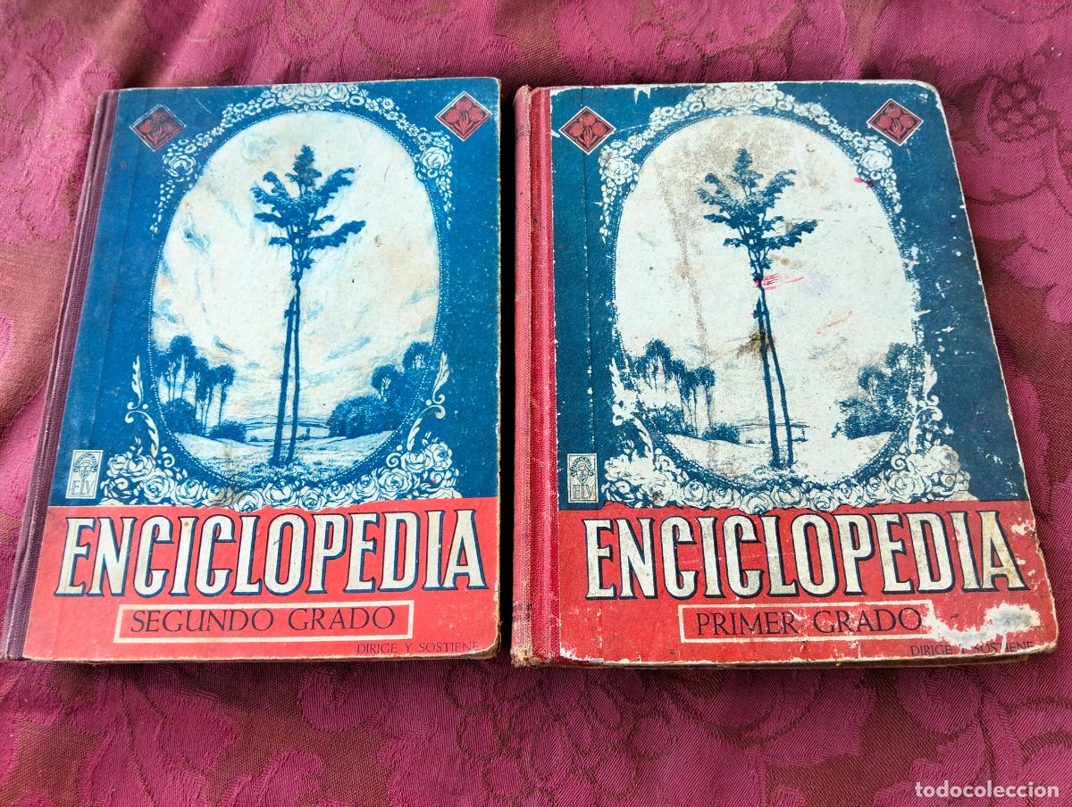 Libros antiguos: Enciclopedia escolar primer y segundo grado por edelvives editorial luis vives