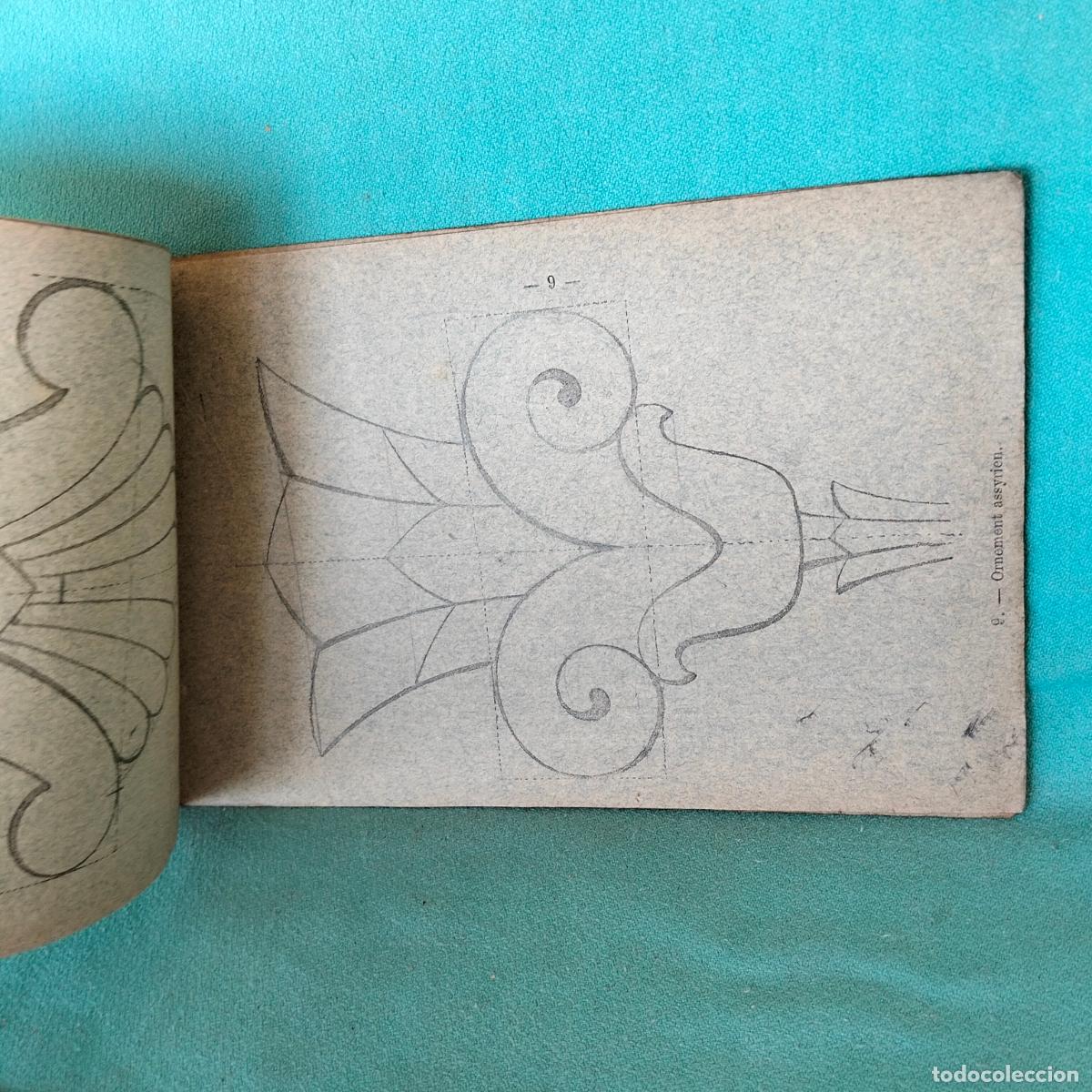 Libros antiguos: Cours elementaire de dessin pour lenseignement simultane dessin a main libre cahier e - Foto 3