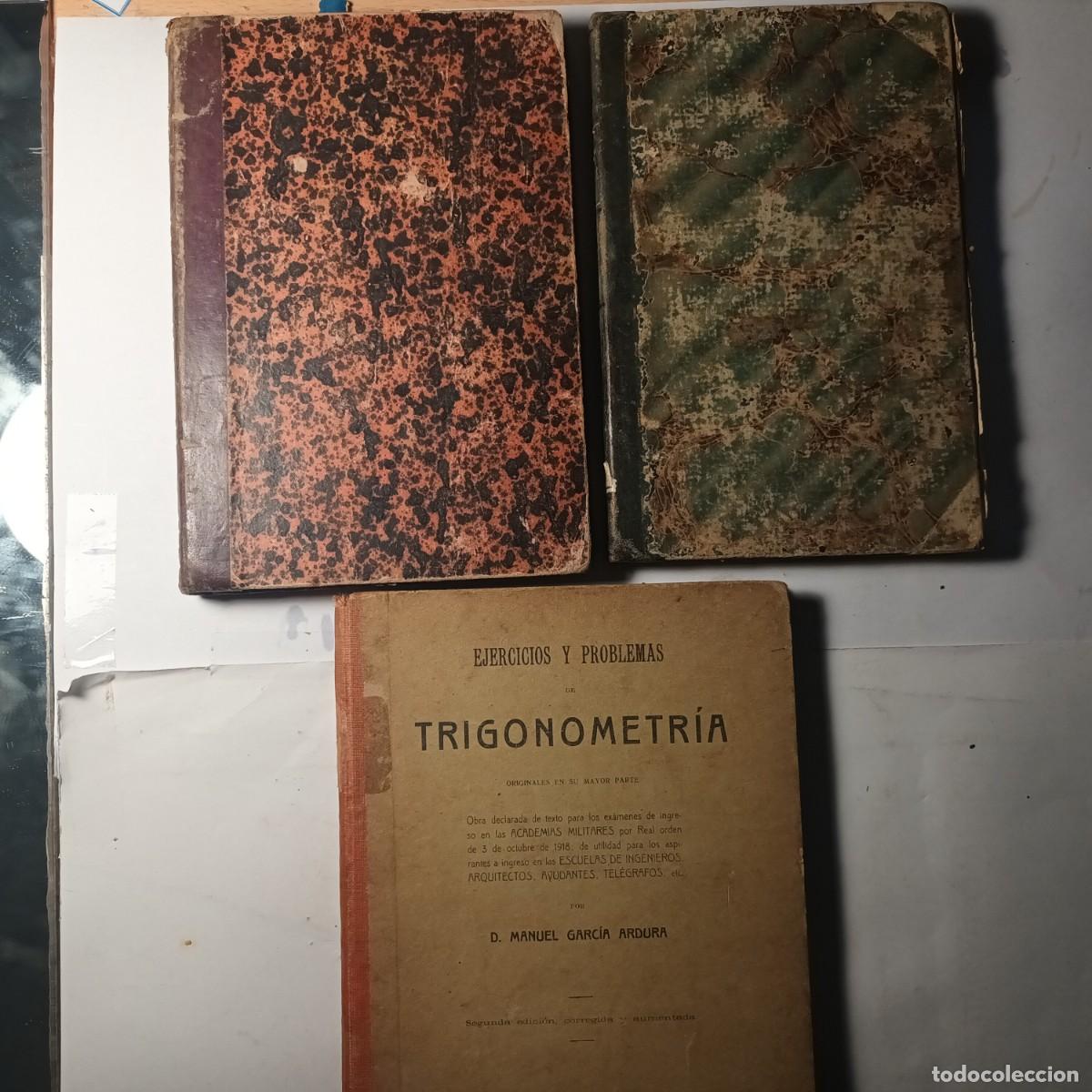 Libros antiguos: Libros Geometria y Trigonometria Lote L - 408