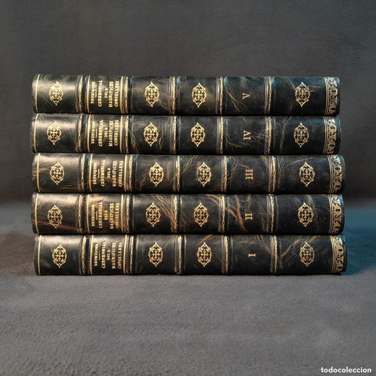 Libros antiguos: L-455. RUBRIQUES DE BRUNIQUER: CEREMONIAL DELS MAGN&Iacute;FICHS CONSELLERS. SIGLO XX