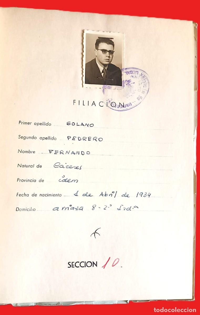 Libros antiguos: 1958. Cuaderno de Pr&aacute;cticas. C&aacute;tedra Facultad de Medicina de Madrid. Alumno de C&aacute;ceres.